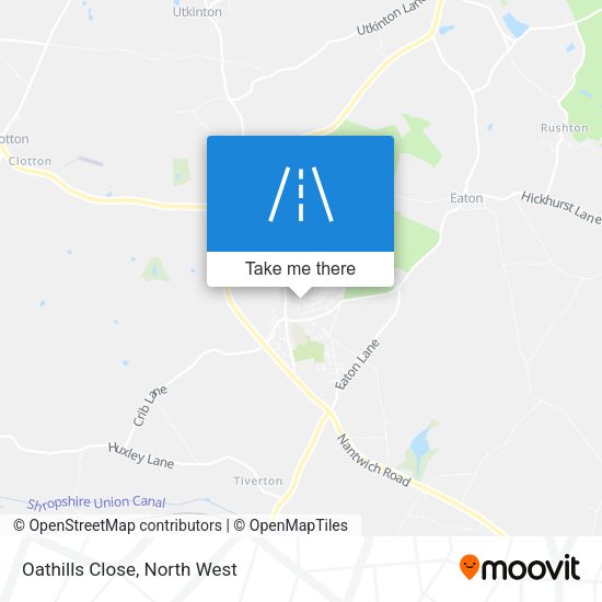 Oathills Close map