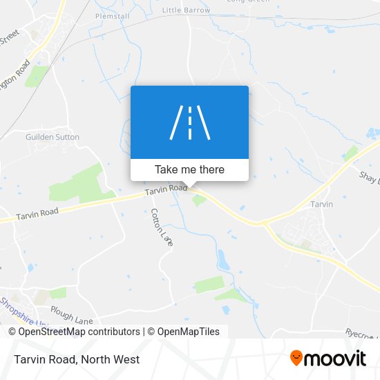 Tarvin Road map