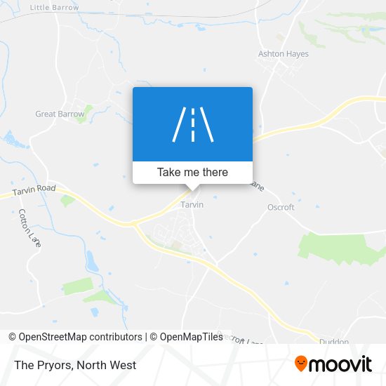 The Pryors map