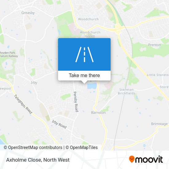 Axholme Close map