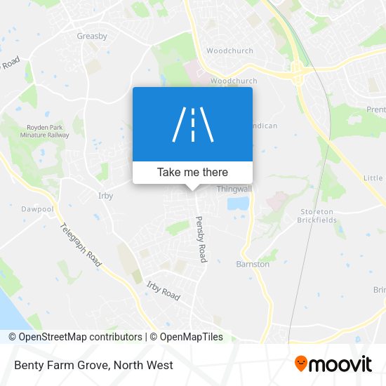 Benty Farm Grove map