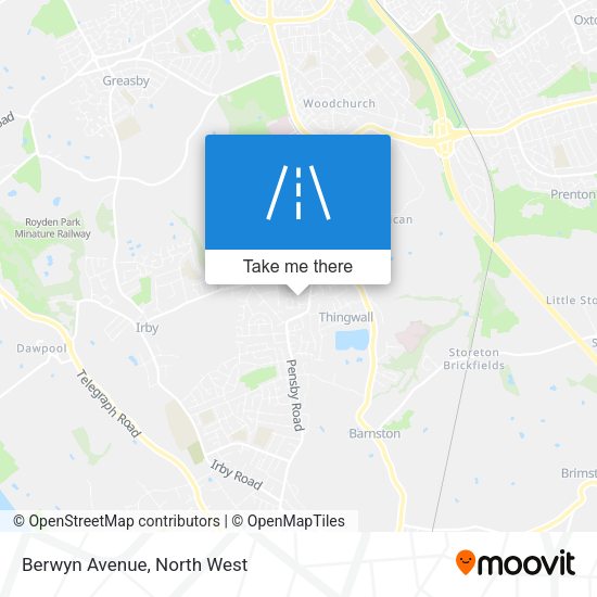 Berwyn Avenue map