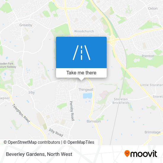 Beverley Gardens map