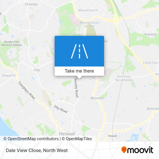 Dale View Close map