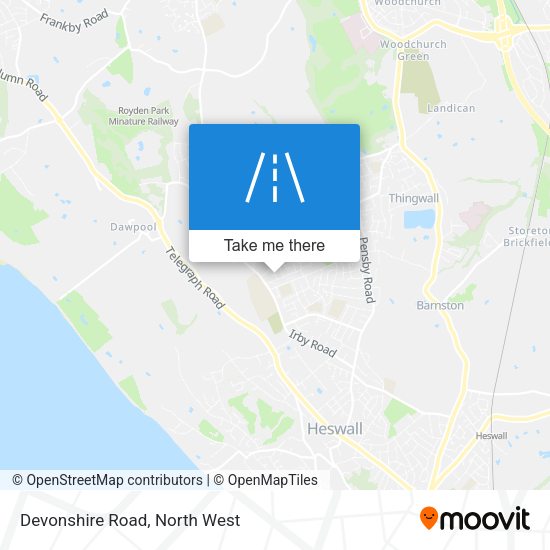 Devonshire Road map
