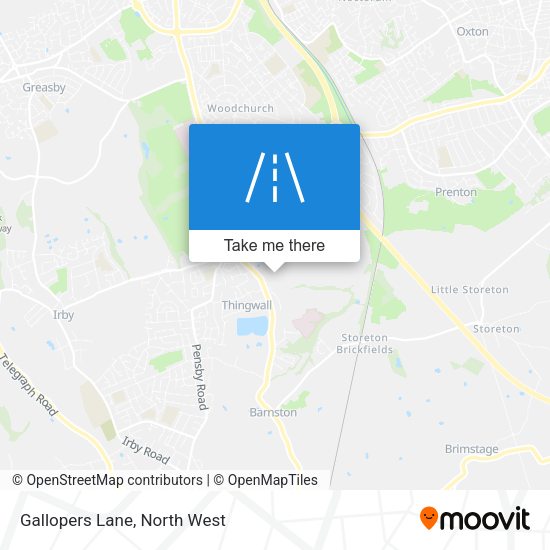 Gallopers Lane map