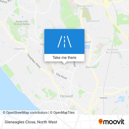 Gleneagles Close map