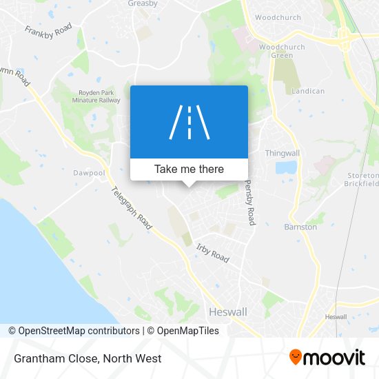 Grantham Close map