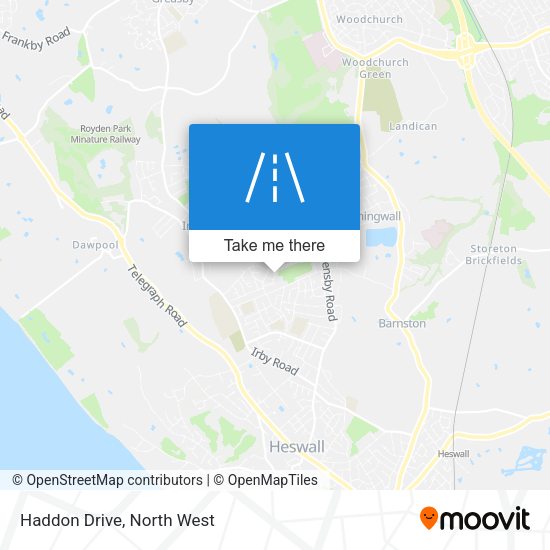 Haddon Drive map
