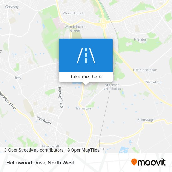 Holmwood Drive map