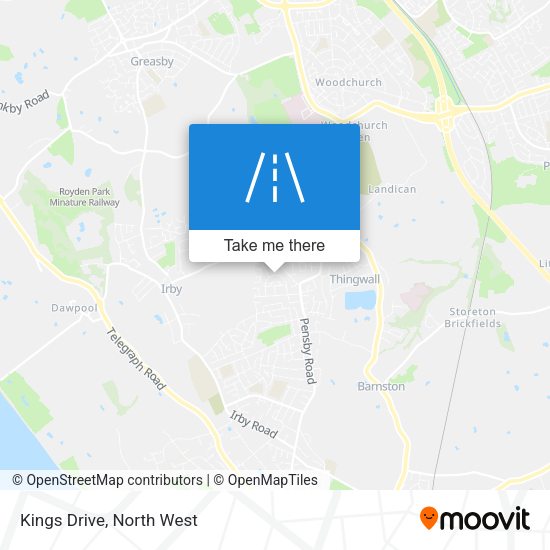 Kings Drive map