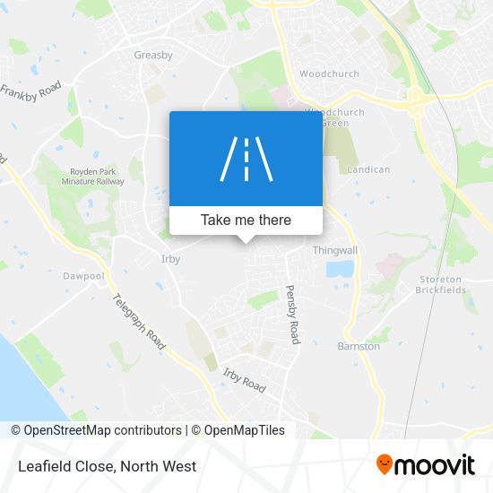 Leafield Close map