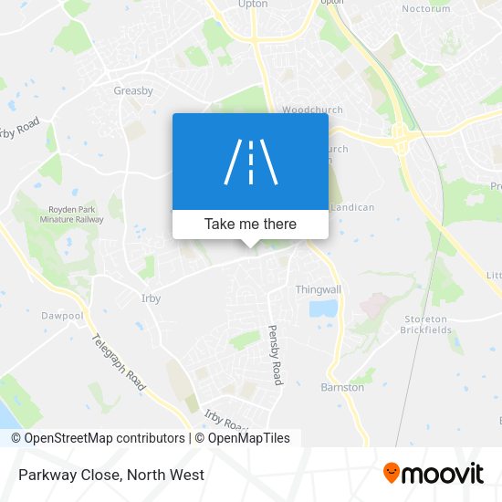 Parkway Close map