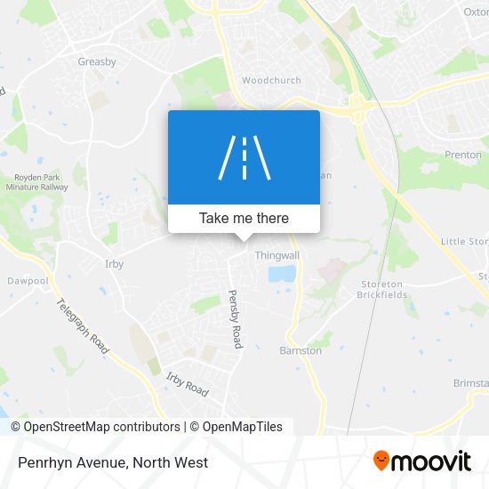 Penrhyn Avenue map