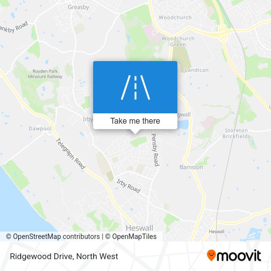 Ridgewood Drive map