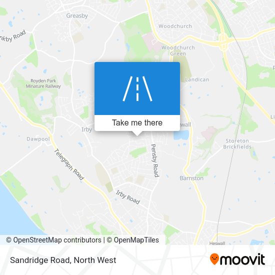 Sandridge Road map