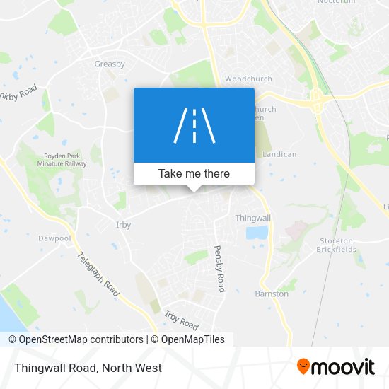 Thingwall Road map