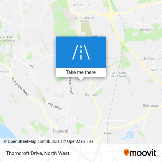 Thorncroft Drive map