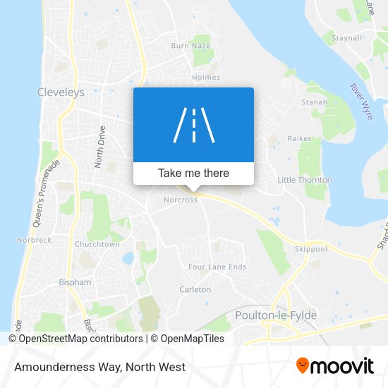 Amounderness Way map