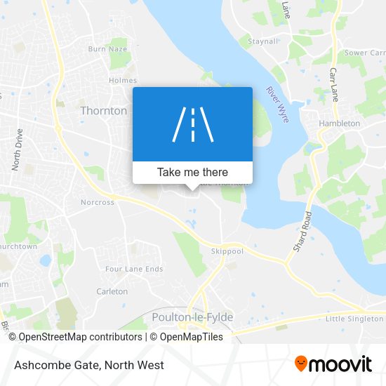 Ashcombe Gate map