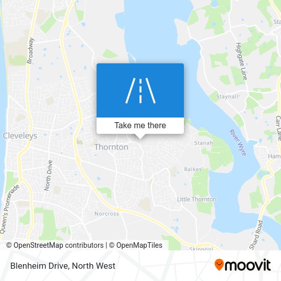 Blenheim Drive map