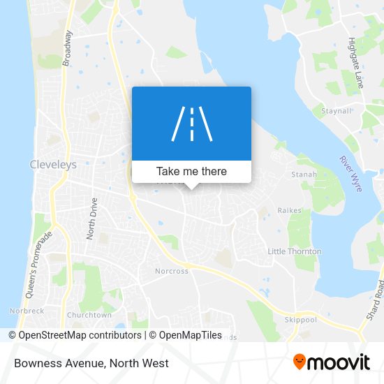 Bowness Avenue map