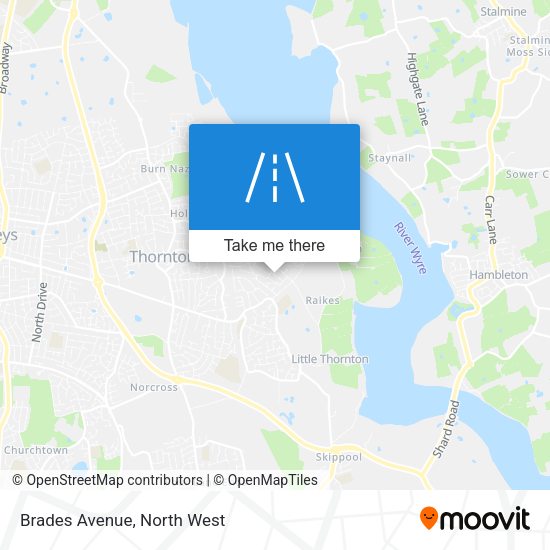 Brades Avenue map