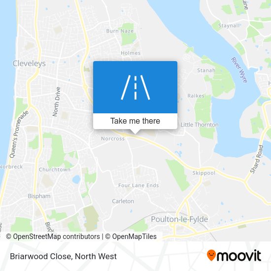Briarwood Close map