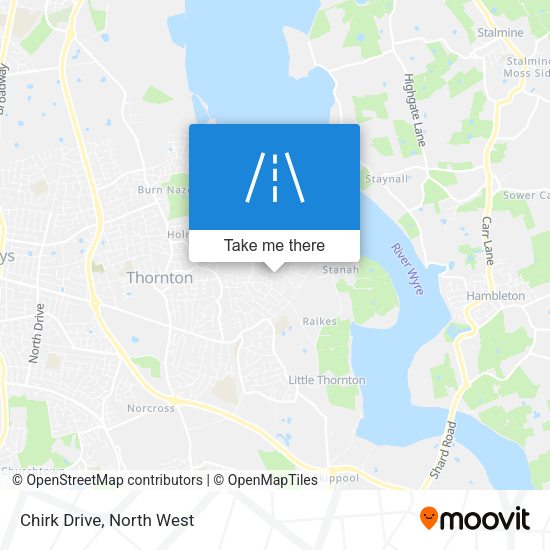 Chirk Drive map