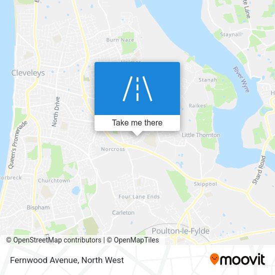 Fernwood Avenue map