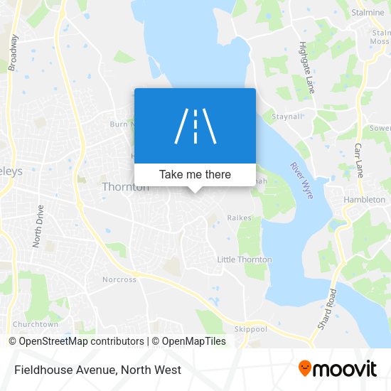Fieldhouse Avenue map
