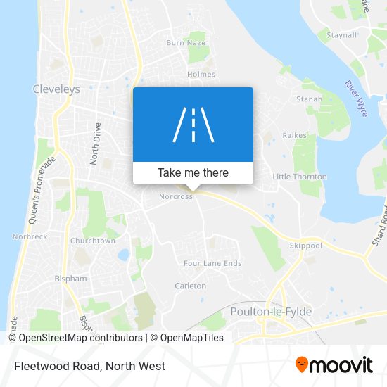 Fleetwood Road map