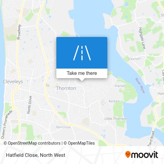 Hatfield Close map