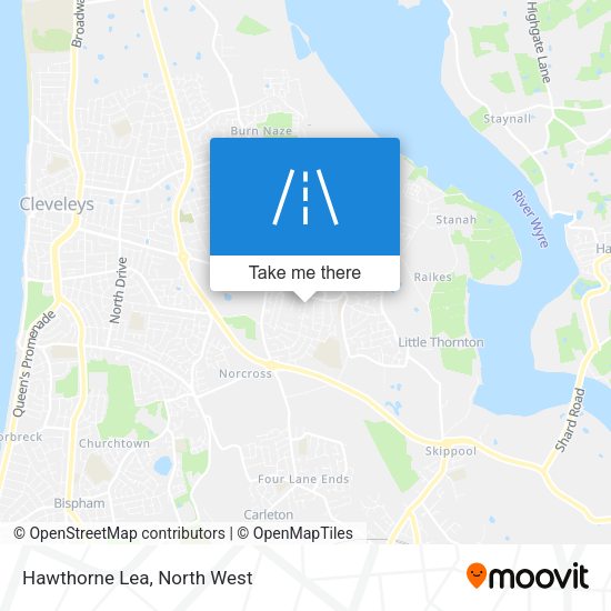 Hawthorne Lea map