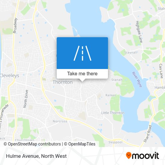 Hulme Avenue map