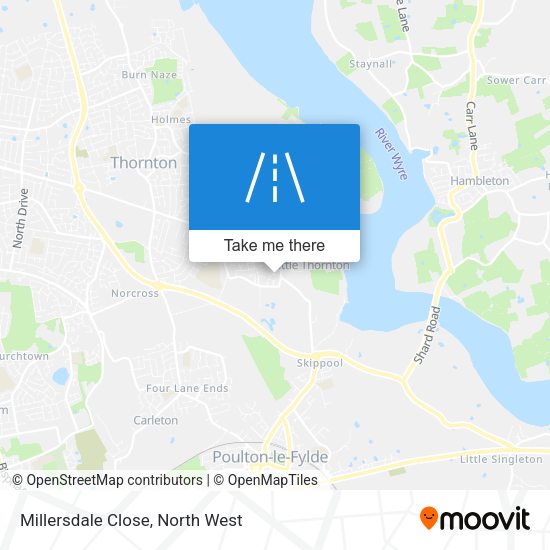 Millersdale Close map