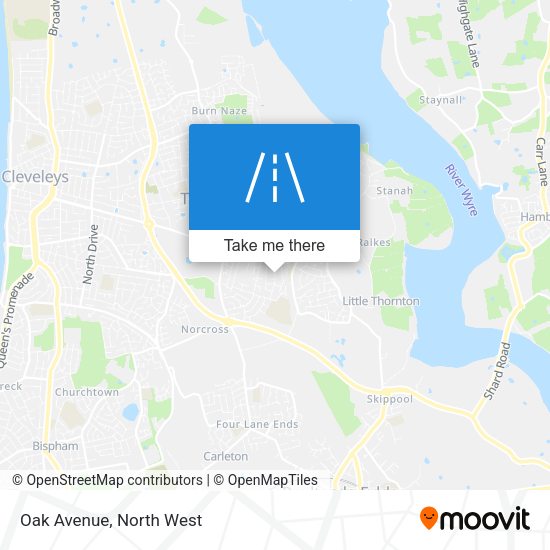 Oak Avenue map