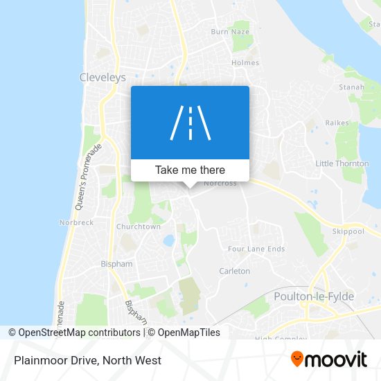 Plainmoor Drive map