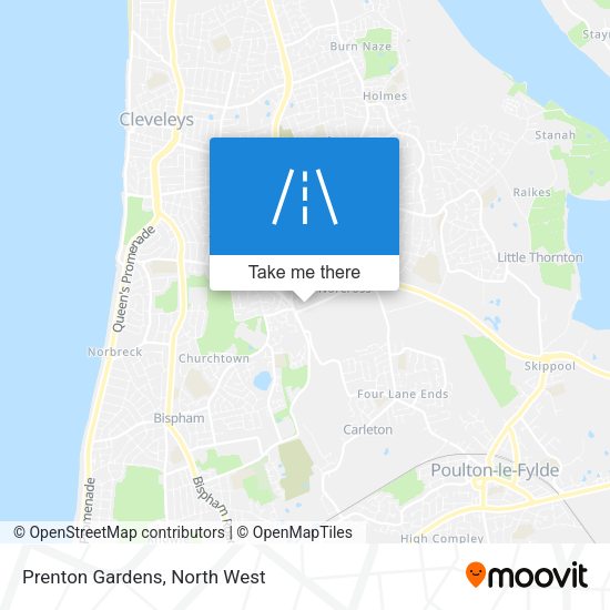 Prenton Gardens map