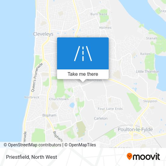 Priestfield map