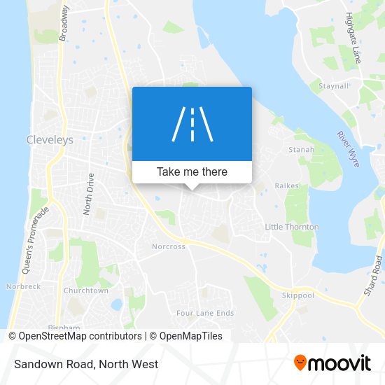 Sandown Road map