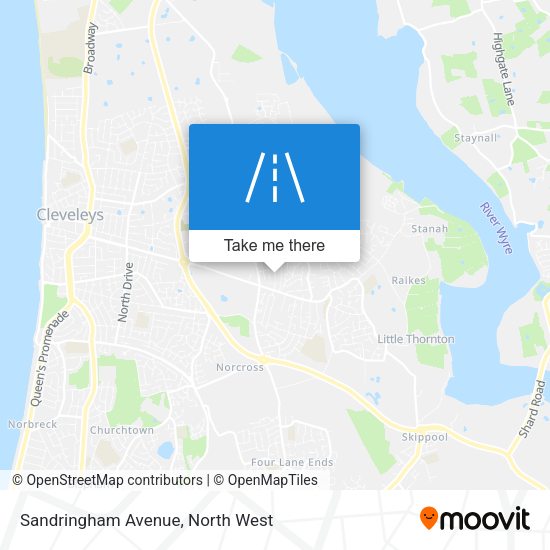 Sandringham Avenue map