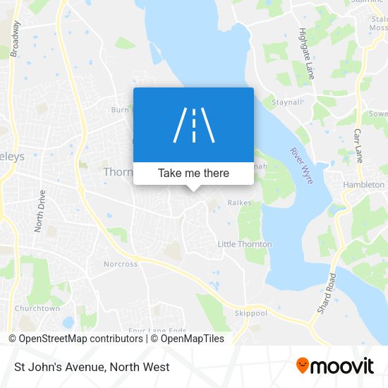 St John's Avenue map