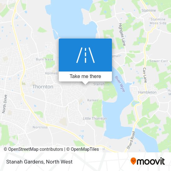 Stanah Gardens map