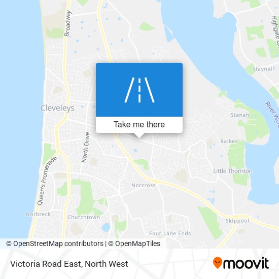 Victoria Road East map