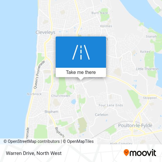 Warren Drive map