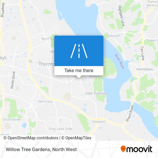 Willow Tree Gardens map