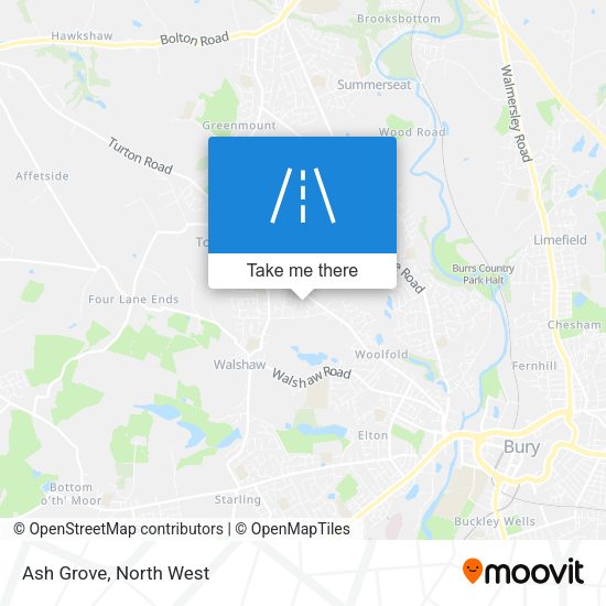 Ash Grove map