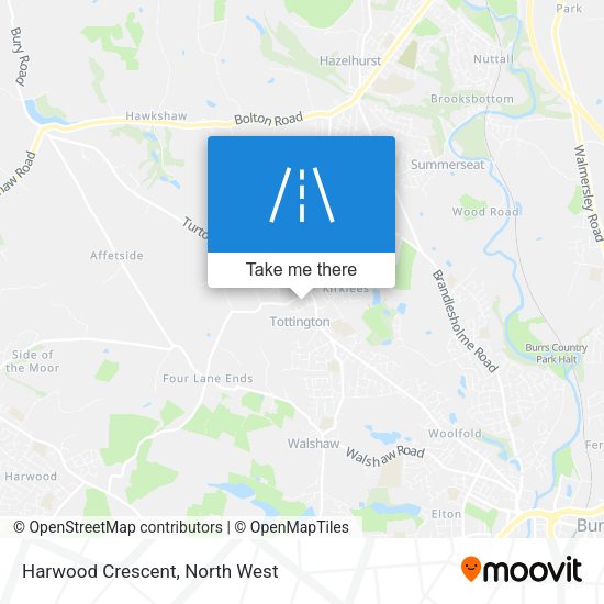 Harwood Crescent map