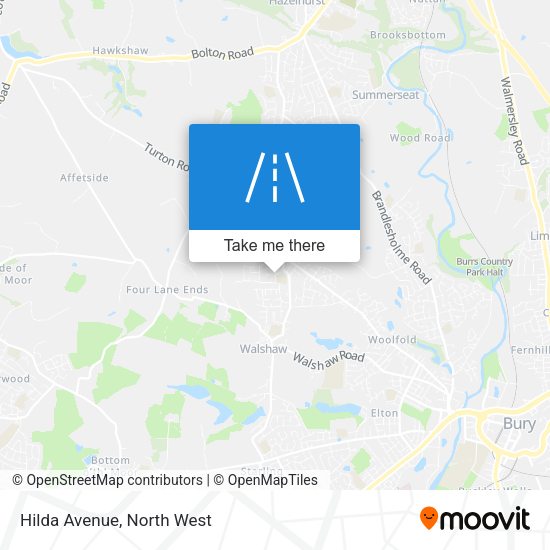 Hilda Avenue map